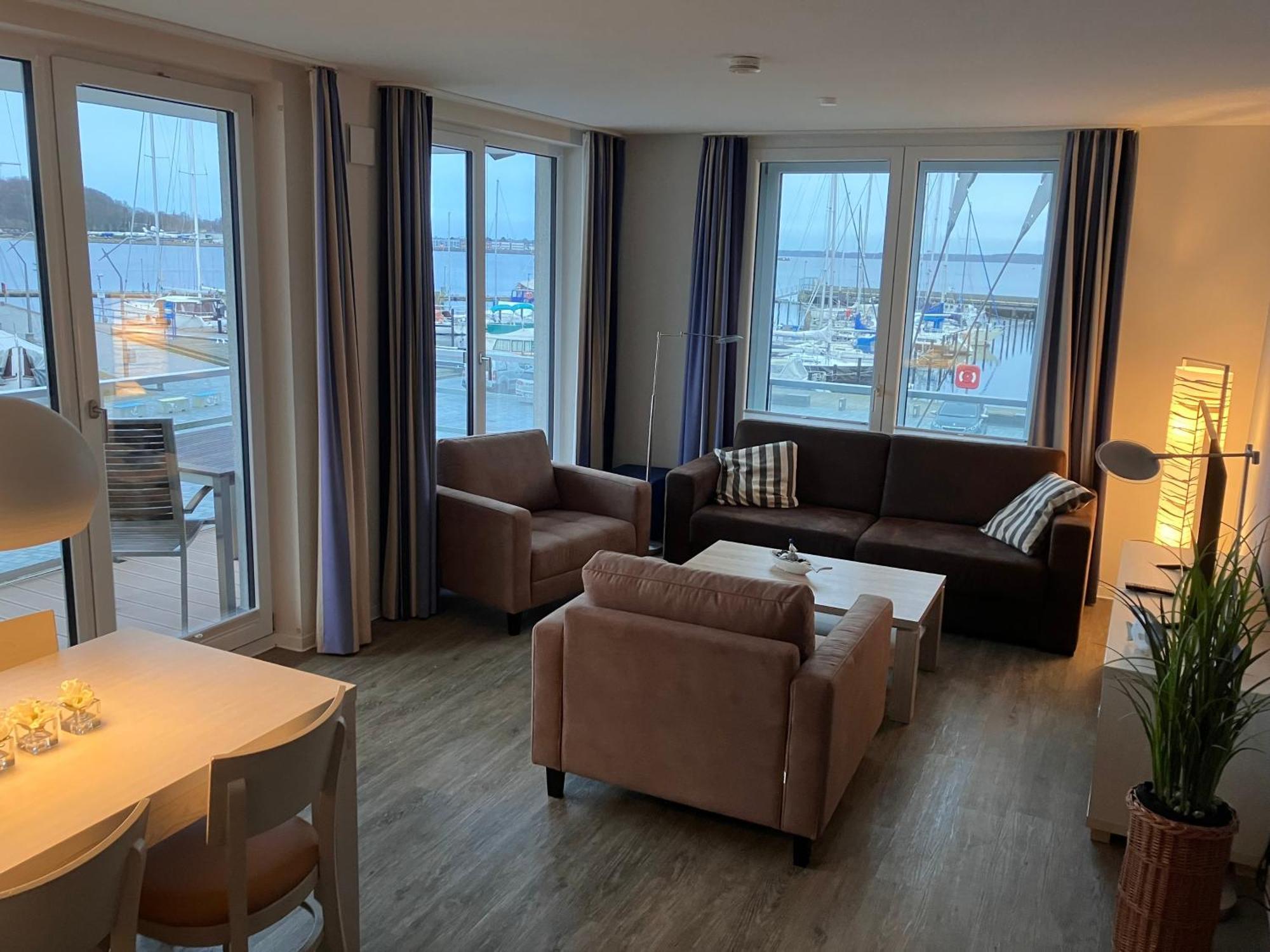 Apartment 10 - "Borbyblick" - Blickrichtung Hafen Und Offene See 埃肯弗德 外观 照片