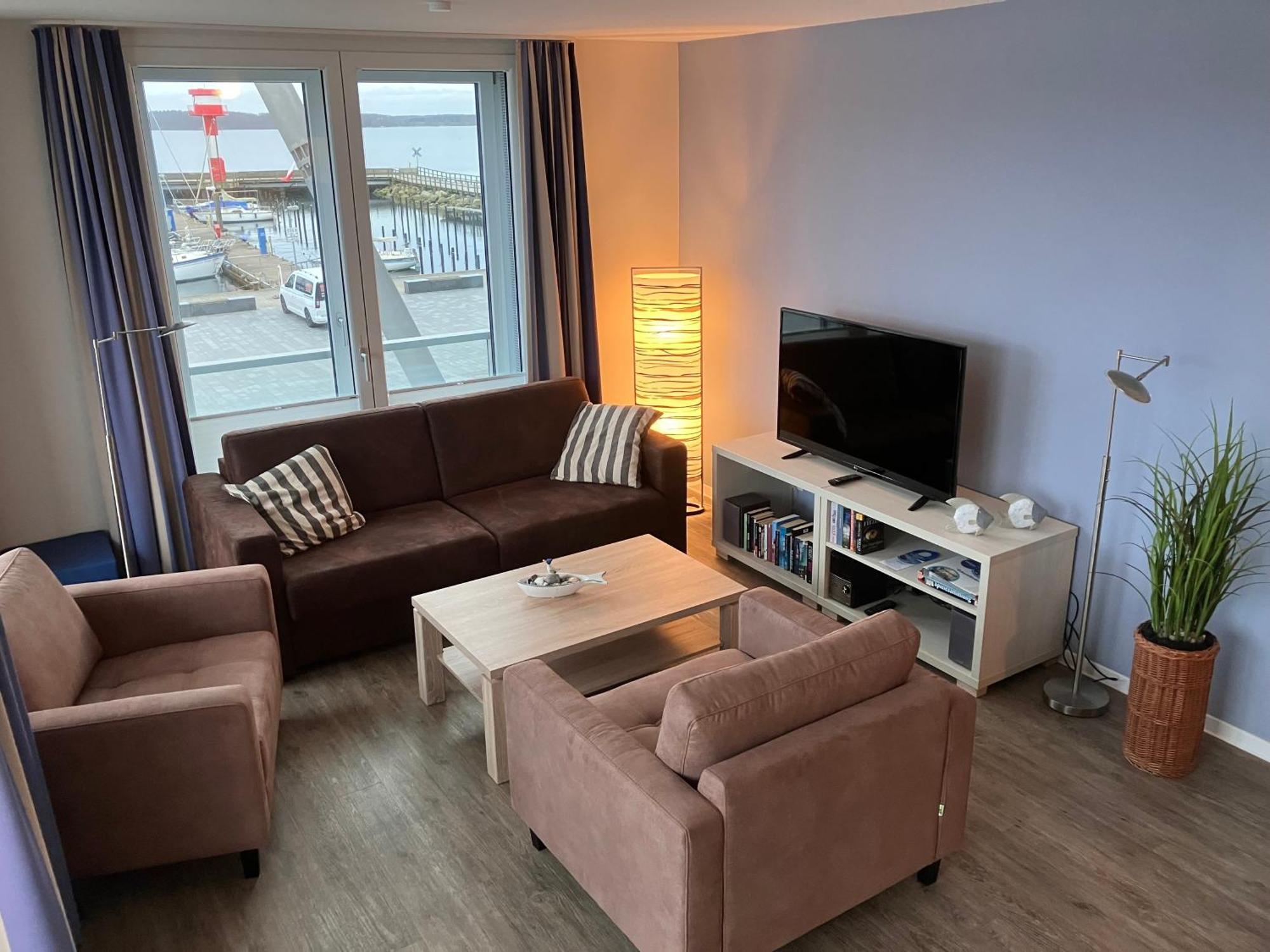 Apartment 10 - "Borbyblick" - Blickrichtung Hafen Und Offene See 埃肯弗德 外观 照片