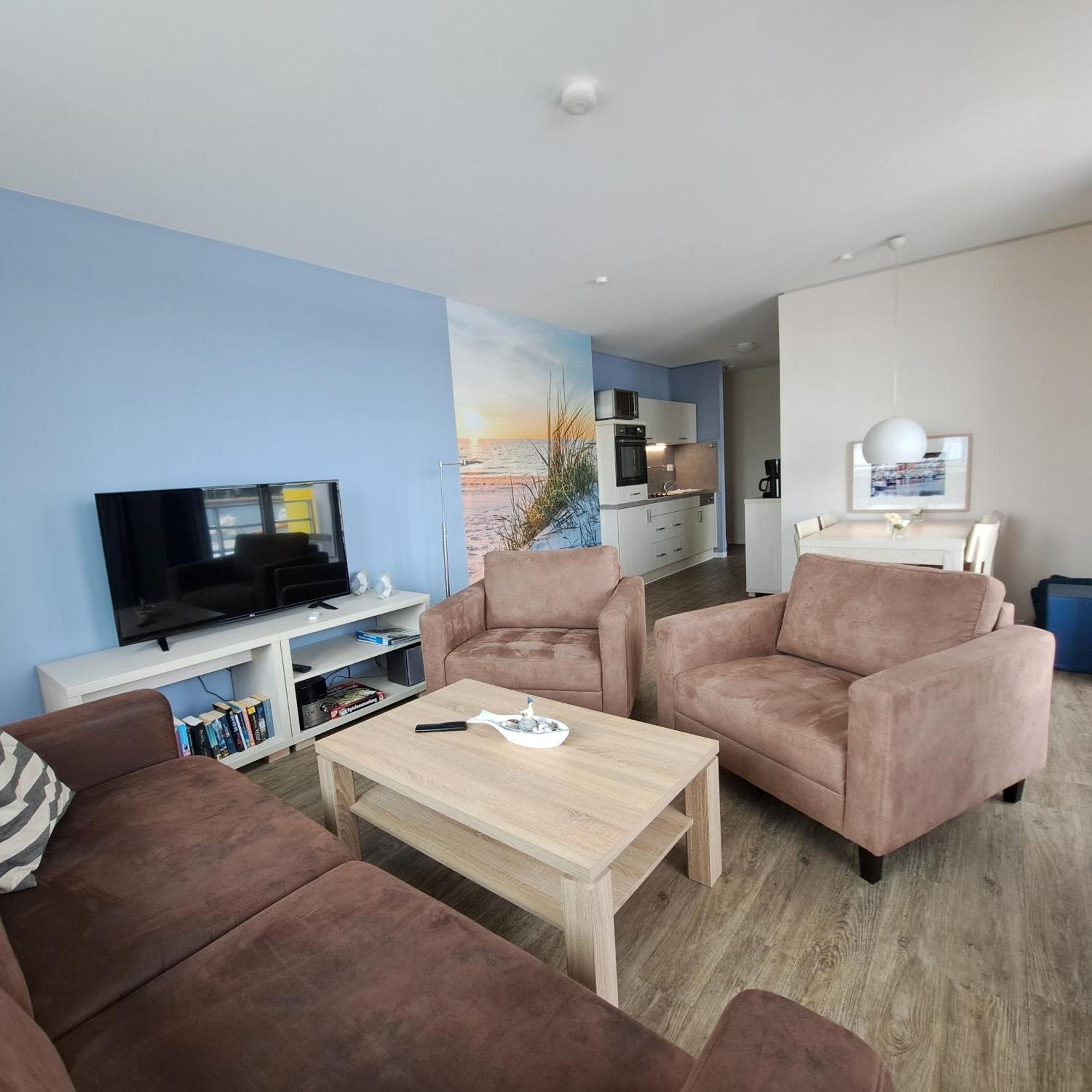 Apartment 10 - "Borbyblick" - Blickrichtung Hafen Und Offene See 埃肯弗德 外观 照片